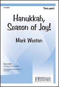 Hanukkah, Season of Joy! Two-Part choral sheet music cover Thumbnail